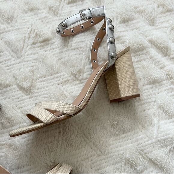 Marc Fisher Lantern Studded Block Heel Sandals - Picture 3 of 11